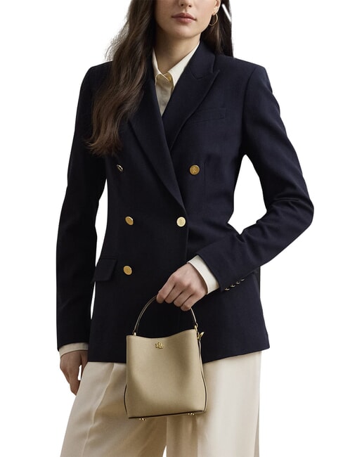 REESE Handbag, with shoulder strap, in leather light beige - Women&rsquo;s Bags