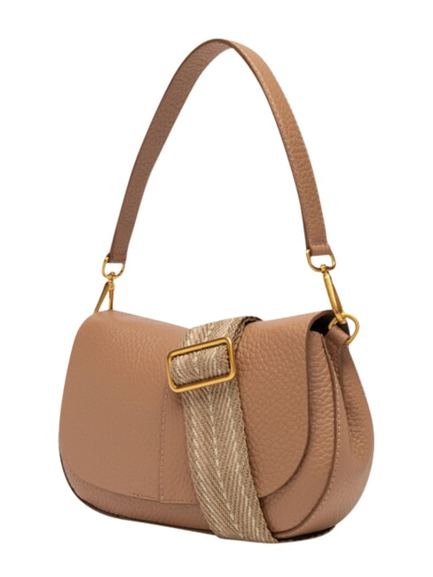 HELENA ROUND Handbag, with shoulder strap, in leather clay - Women&rsquo;s Bags