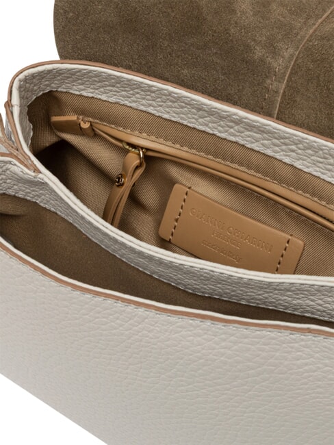 HELENA ROUND Shoulder bag, with shoulder strap, in leather sand - Women&rsquo;s Bags