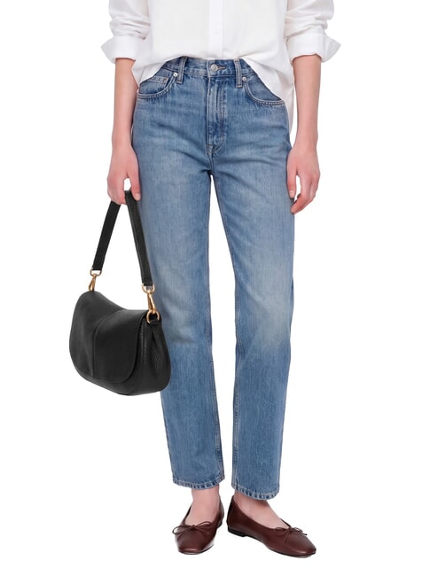 HELENA ROUND Handbag, with shoulder strap, in leather Black - Women&rsquo;s Bags