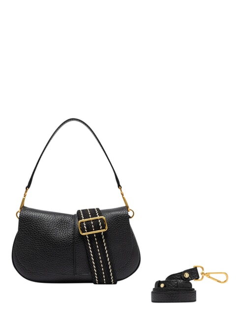 HELENA ROUND Handbag, with shoulder strap, in leather Black - Women&rsquo;s Bags