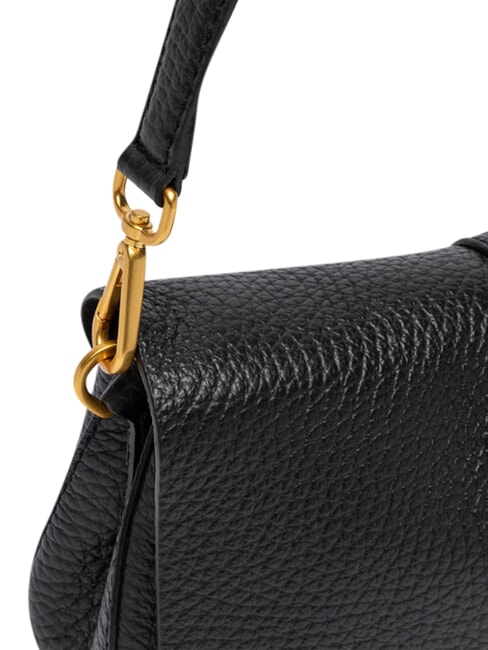 HELENA ROUND Handbag, with shoulder strap, in leather Black - Women&rsquo;s Bags