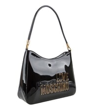 LOVE MOSCHINO ENAMELED Shoulder bag Black - Women&rsquo;s Bags - 2