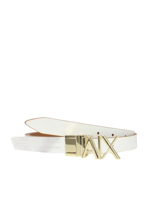CINTURA Reversible leather belt saline clay / off white - Belts