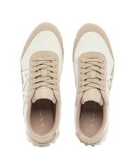 ARMANI EXCHANGE DROP MICROSUEDE Sneakers with side logo - Women&rsquo;s shoes
