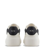 ARMANI EXCHANGE SUPER MINI-TUMBLED Sneakers off white + black - Women&rsquo;s shoes - 3