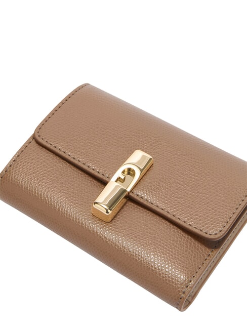 IRIDE Compact leather wallet greige+sand int. - Women&rsquo;s Wallets