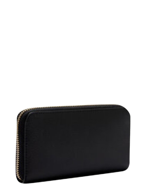 CAMELIA Ziparound wallet, in leather Black - Women&rsquo;s Wallets