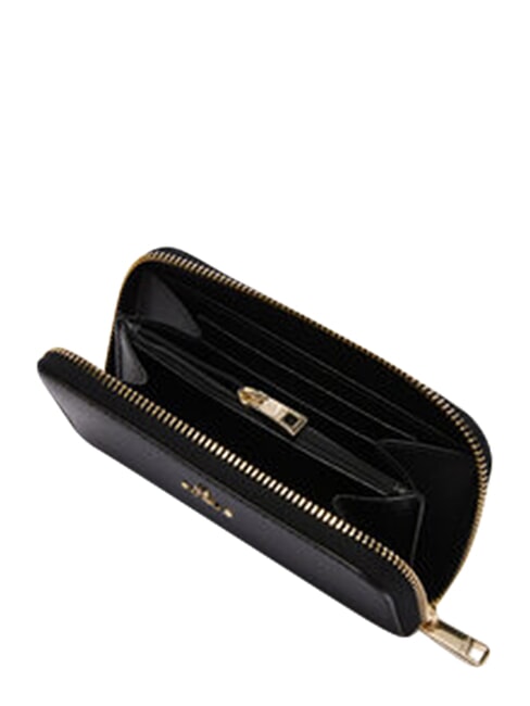 CAMELIA Ziparound wallet, in leather Black - Women&rsquo;s Wallets