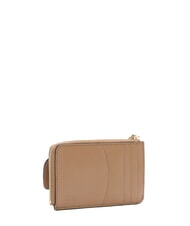 FURLA SFERA SOFT Card holder with flap, in leather toffee+desert int. - Women&rsquo;s Wallets - 4
