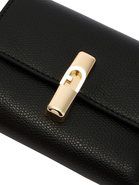 IRIDE Compact leather wallet Black - Women&rsquo;s Wallets