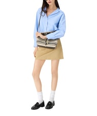 FURLA DEBBY Shoulder bag, leather and linen - Women&rsquo;s Bags