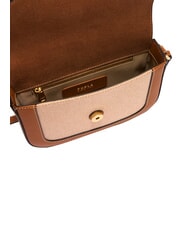 FURLA MOONLIGHT Mini shoulder bag, in leather cognac tones - Women&rsquo;s Bags - 5