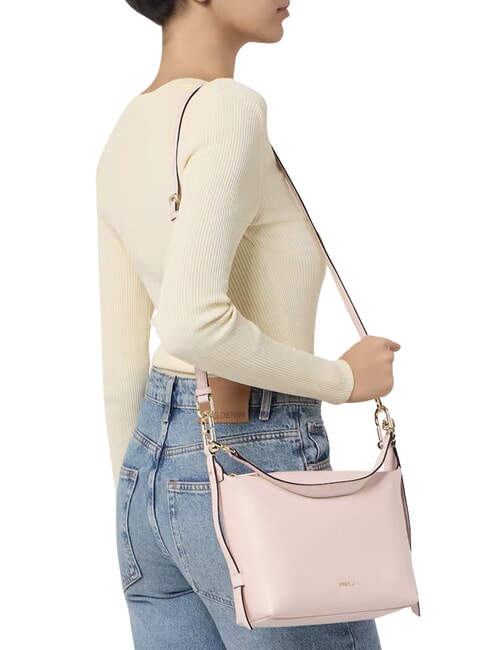 TONIE Small leather bag with shoulder strap dusty pink - Women&rsquo;s Bags