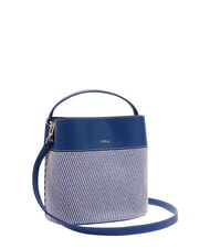 FURLA AMELIA Mini bucket bag, hand-held indigo tones - Women&rsquo;s Bags - 3
