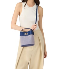 FURLA AMELIA Mini bucket bag, hand-held indigo tones - Women&rsquo;s Bags - 5
