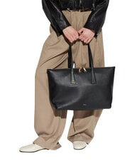 FURLA OLIVIA Leather shoulder shopping bag Black - Women&rsquo;s Bags - 2