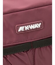 KWAY ALBAS Double zip beauty case with pockets violet mauve wine - Beauty Case - 3