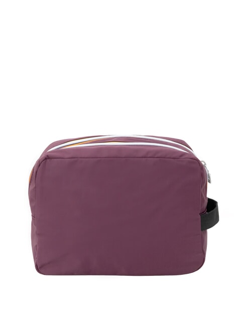ALBAS Double zip beauty case with pockets violet mauve wine - Beauty Case