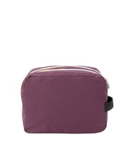 KWAY ALBAS Double zip beauty case with pockets violet mauve wine - Beauty Case - 4