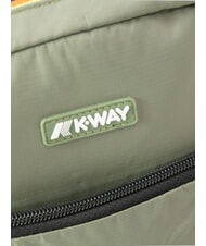 KWAY ERLOY Nylon bag with pocket green lichen - Over-the-shoulder Bags for Men - 3