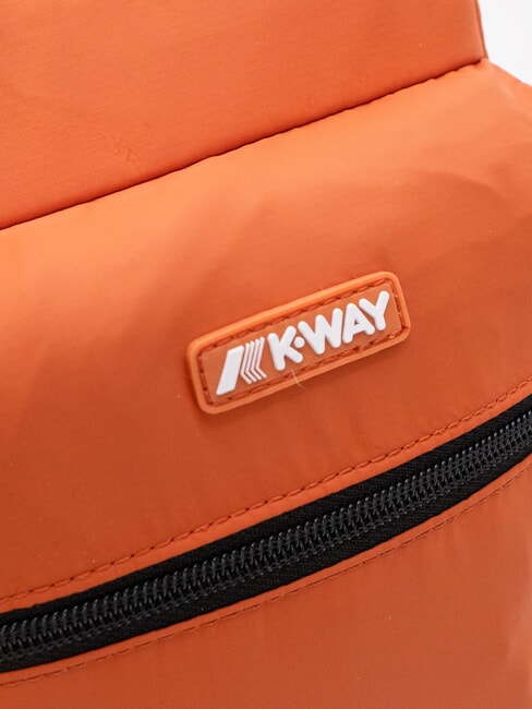 LAON Small nylon backpack orange brownish - Backpacks & School and Leisure