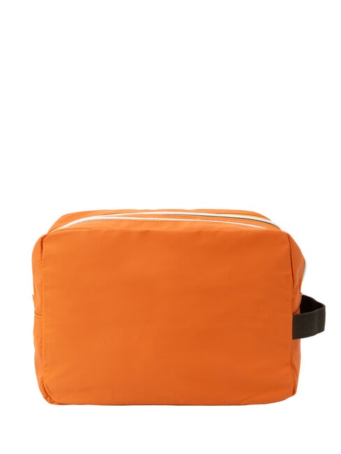 ALBAS Double zip beauty case with pockets orange brownish - Beauty Case