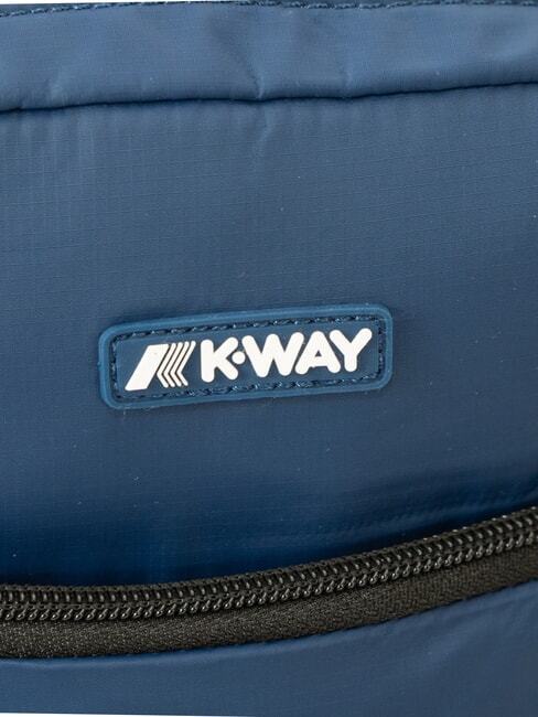 ERLOY Nylon bag with pocket blue insignia - Over-the-shoulder Bags for Men