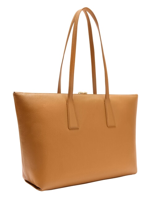 OLIVIA Leather shoulder shopping bag tobacco - Women&rsquo;s Bags