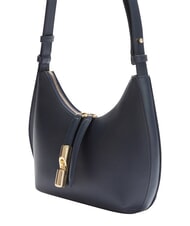 FURLA GOCCIA Hammered leather shoulder bag ink blue - Women&rsquo;s Bags - 5