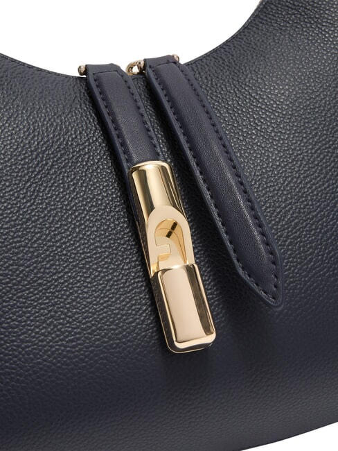 GOCCIA Hammered leather shoulder bag ink blue - Women&rsquo;s Bags