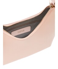 FURLA GOCCIA Hammered leather shoulder bag dusty pink - Women&rsquo;s Bags - 7
