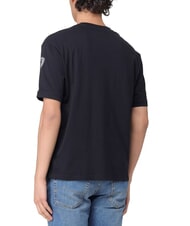 BLAUER HANSON Short-sleeved cotton T-shirt black - T-shirt - 2