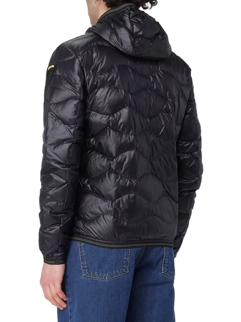 WAVE Short padded down jacket with hood black - Men's down jackets