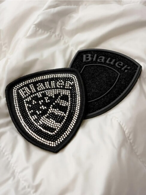 CAMELIA Short padded down jacket with hood snow white - Women's down jackets