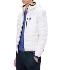 BLAUER WAVE Short padded down jacket with hood optical white - Men's down jackets - 4