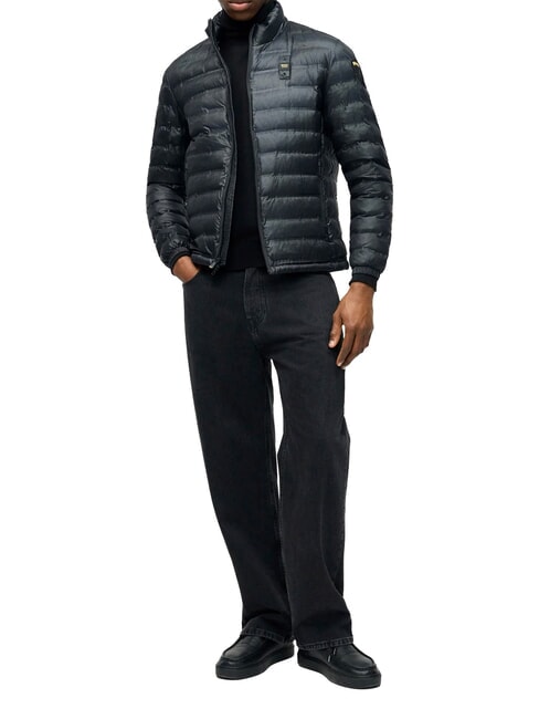 SEWALL Short padded down jacket, high collar black/grey 995 - Men's down jackets