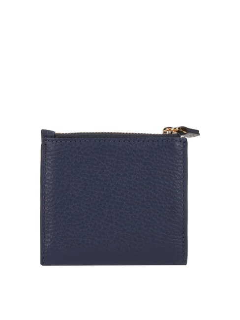 DEW Compact wallet in hammered leather royal blue - Women&rsquo;s Wallets