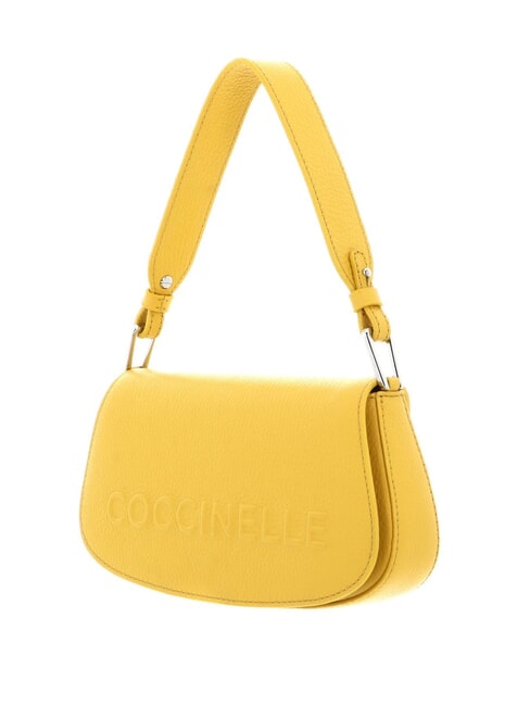 MYRTHA MAXI LOG Leather shoulder bag with shoulder strap sunny - Women&rsquo;s Bags