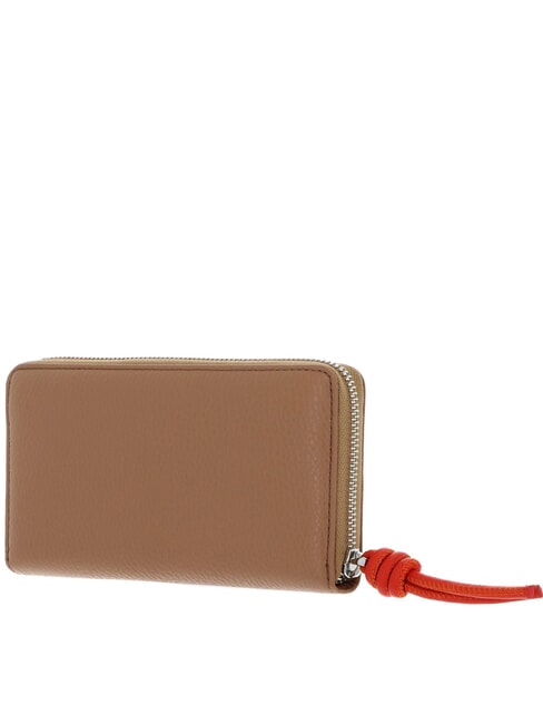 MYRTHA MAXI LOG Large zip-around leather wallet black / red - Women&rsquo;s Bags