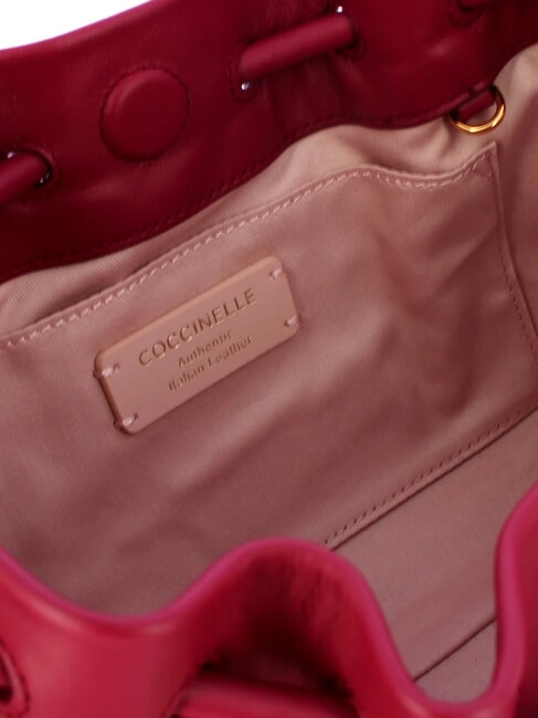 ISABELA Leather bag with metal shoulder strap sangria - Women&rsquo;s Bags