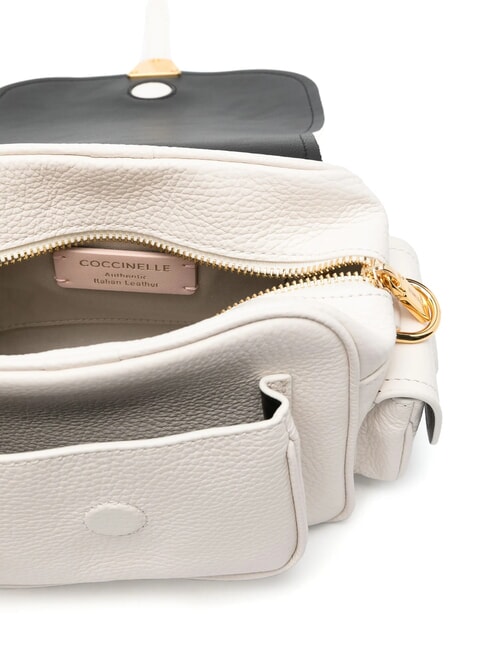 CAMPUS  Mini shoulder bag, in leather white - Women&rsquo;s Bags