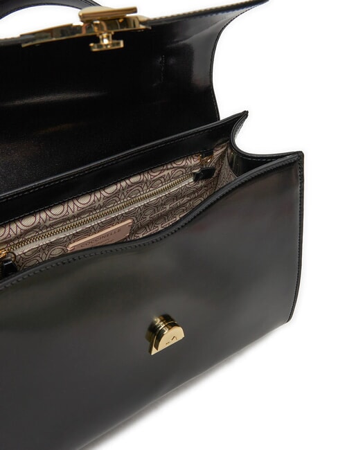 DEW SHINY CALF Handbag, with shoulder strap Black - Women&rsquo;s Bags