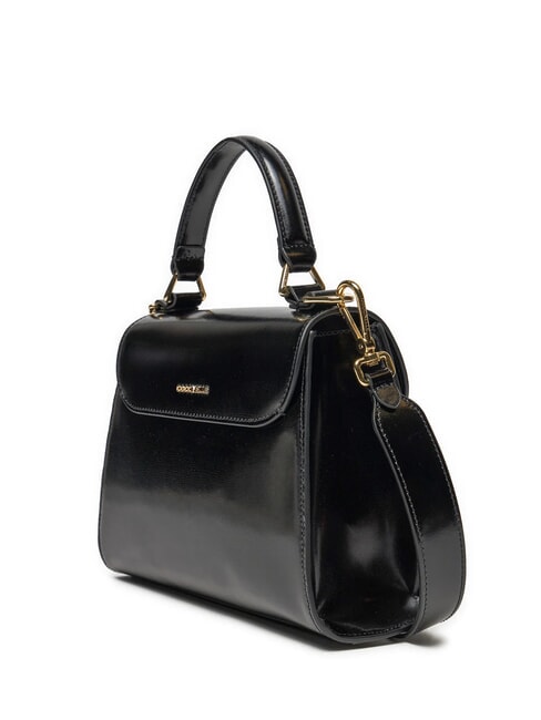 DEW SHINY CALF Handbag, with shoulder strap Black - Women&rsquo;s Bags
