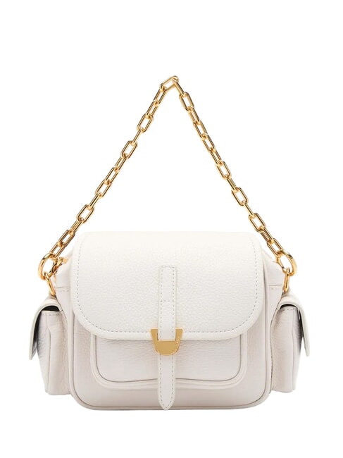 CAMPUS  Mini shoulder bag, in leather white - Women&rsquo;s Bags