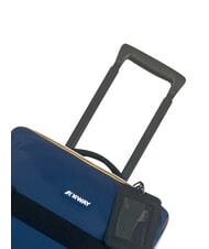 KWAY BLOSSAC  Waterproof Hand Luggage Trolley blue insignia-black - Hand luggage - 6