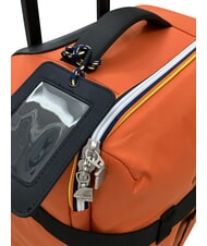 KWAY BLOSSAC  Waterproof Hand Luggage Trolley orange brownish-blac - Hand luggage - 6