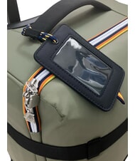 KWAY BLOSSAC  Waterproof Hand Luggage Trolley green lichen-black p - Hand luggage - 4