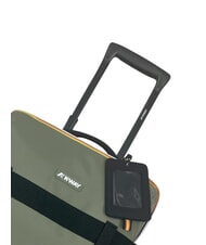 KWAY BLOSSAC  Waterproof Hand Luggage Trolley green lichen-black p - Hand luggage - 5