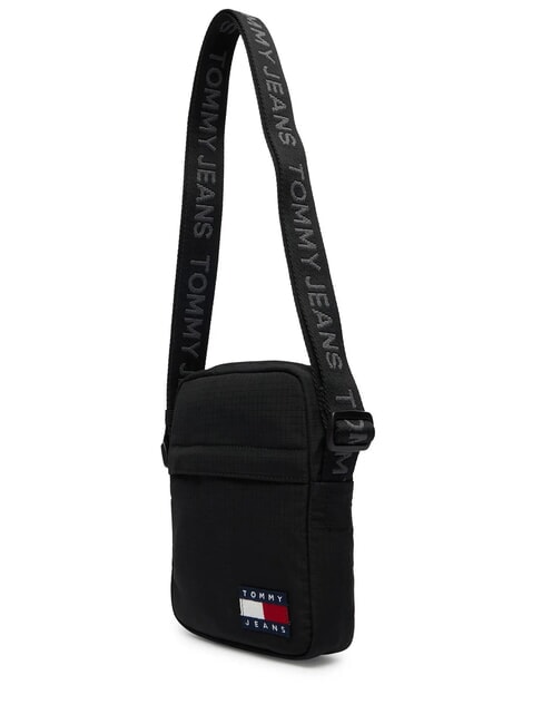 TJ ESS DAILY Recycled nylon bag black - Over-the-shoulder Bags for Men
